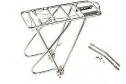 Багажник алюминиевый с "ушами" для переметной сумки, 26-29, серебристый