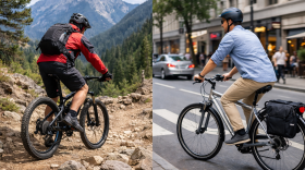 Сравнение горного и городского велосипедов Сравнение горного и городского велосипедов